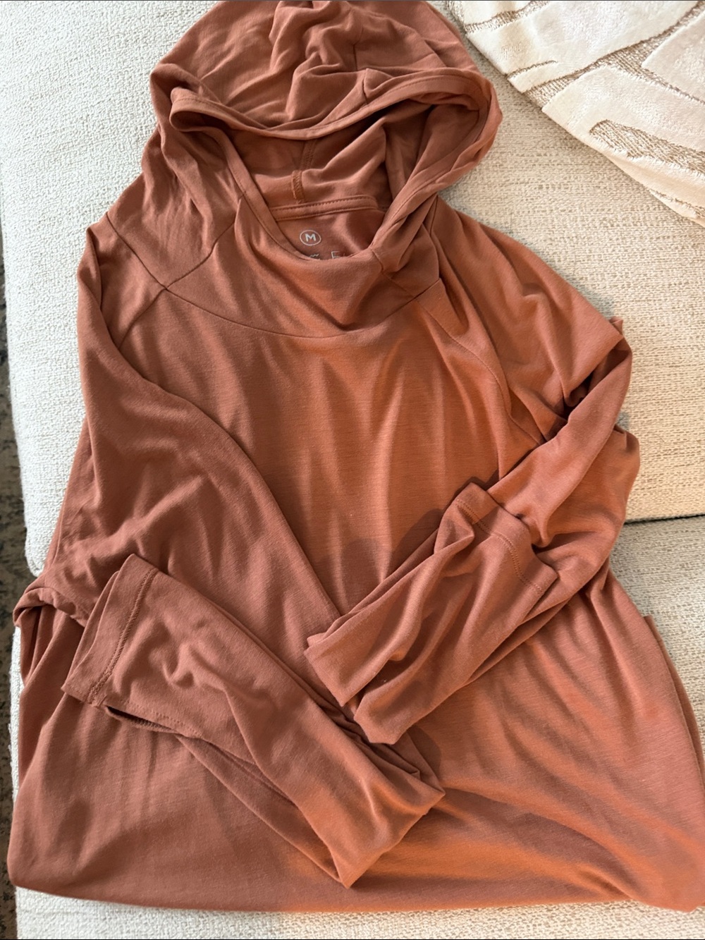 Free Fly Lightweight Hooded Tunic - Burnt Orange - Picture 2 of 3